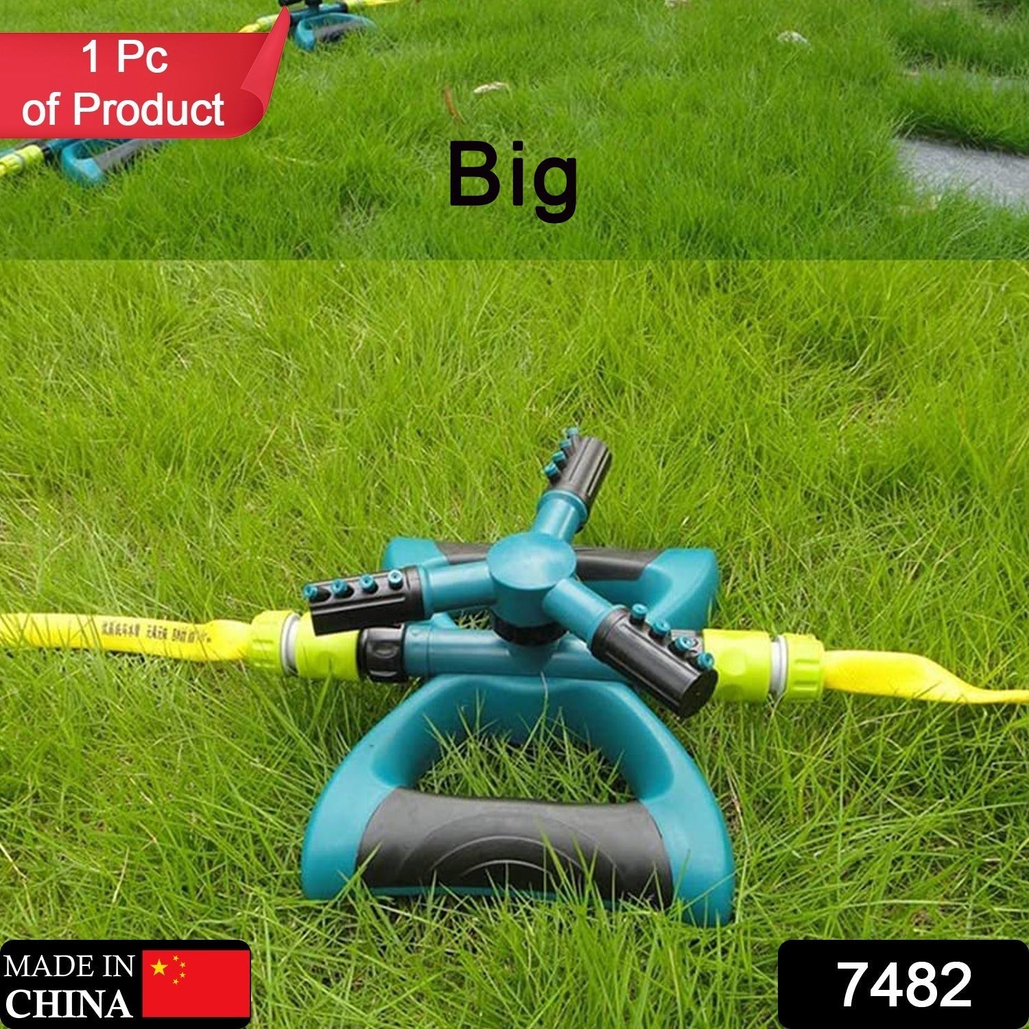 7482 360 Degree 3 Arm Sprinkler for Watering Garden and Lawn Irrigation Yard Water Sprayer 7482 360 Degree 3 Arm Sprinkler for Watering Garden and Lawn Irrigation Yard Water Sprayer